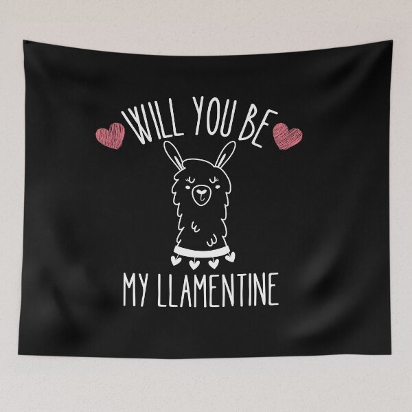 Item preview, Will you be my Llamentine designed and sold by Thetruemo.