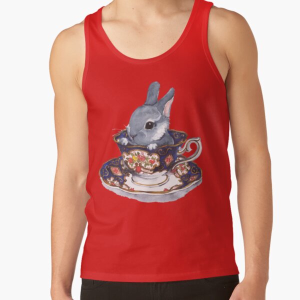 Cute Baby Rabbit Eating Animal Funny T-shirt Vest Tank Top Men Women Unisex 1481