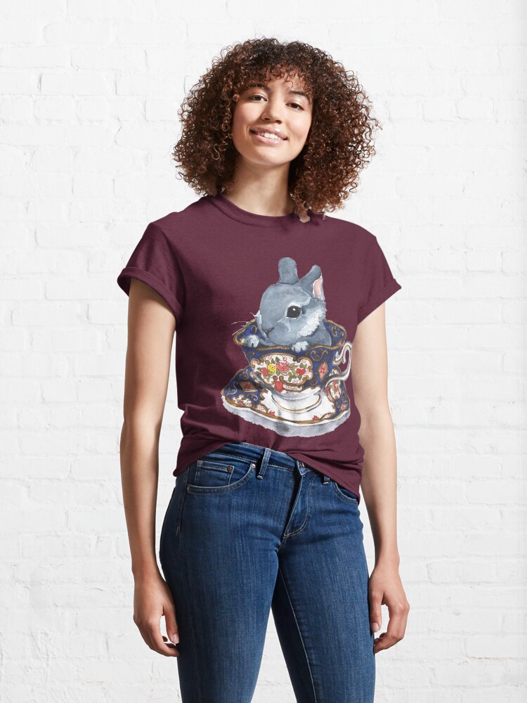 Vista alternativa de Camiseta clásica Conejito de la herencia