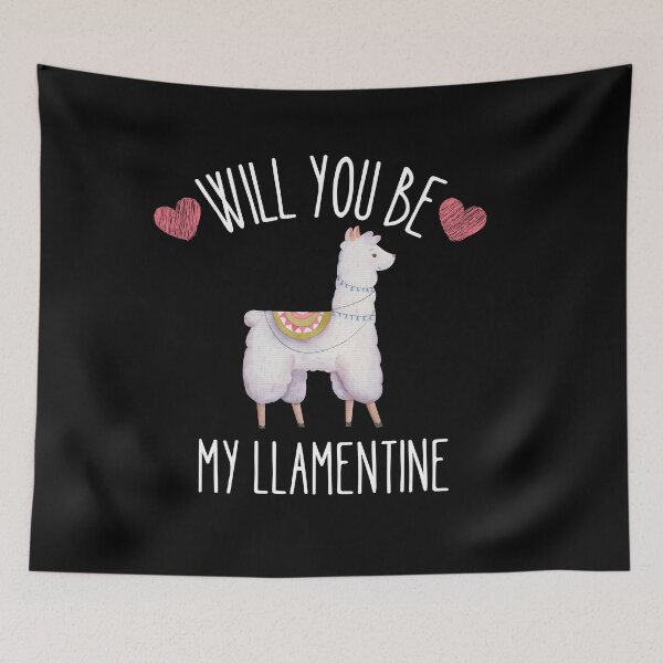 Item preview, Will you be my Llamentine designed and sold by Thetruemo.