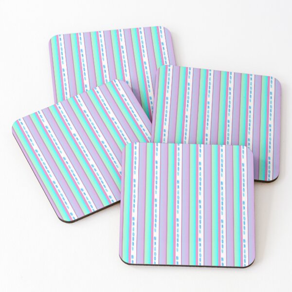 Item preview, Blue and lilac stripes pattern designed and sold by lausn.