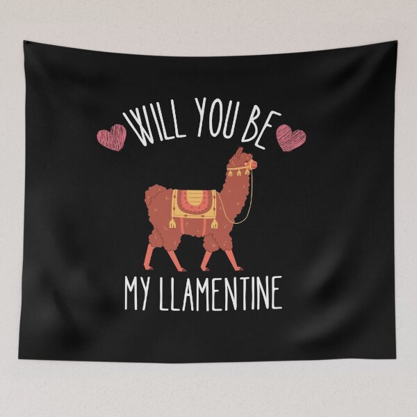 Item preview, Will you be my Llamentine designed and sold by Thetruemo.