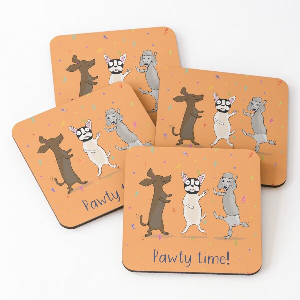 Item preview, Dancing Dogs | Pug | Poodle | Daschund | Sausage Dog | Pawty Time!  designed and sold by Maddy Bennett.