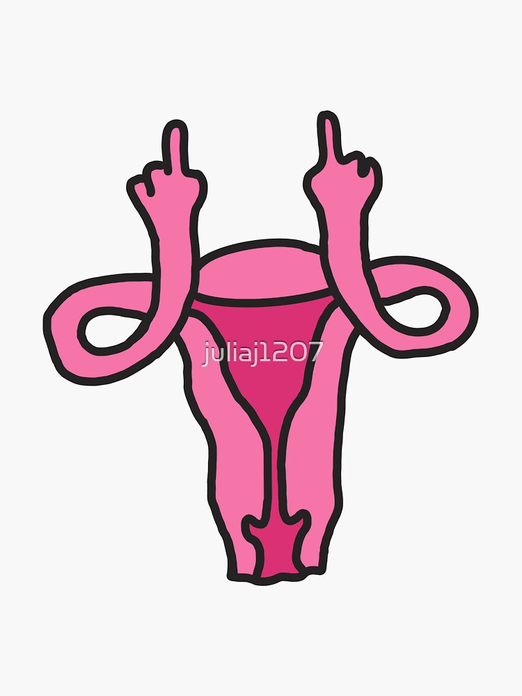 Thumbnail 3 von 3, Sticker, Gebärmutter Pro Wahl designt und verkauft von juliaj1207.