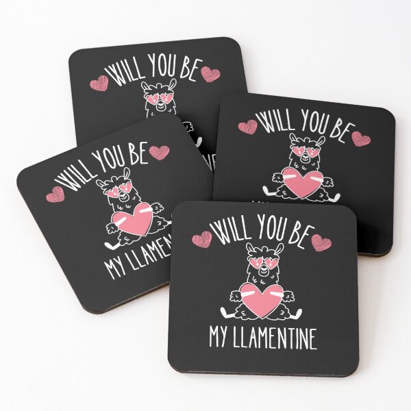 Item preview, Will you be my Llamentine designed and sold by Thetruemo.