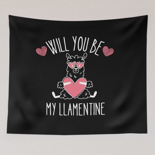 Item preview, Will you be my Llamentine designed and sold by Thetruemo.