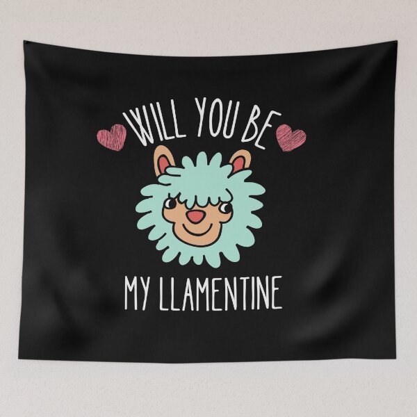 Item preview, Will you be my Llamentine designed and sold by Thetruemo.