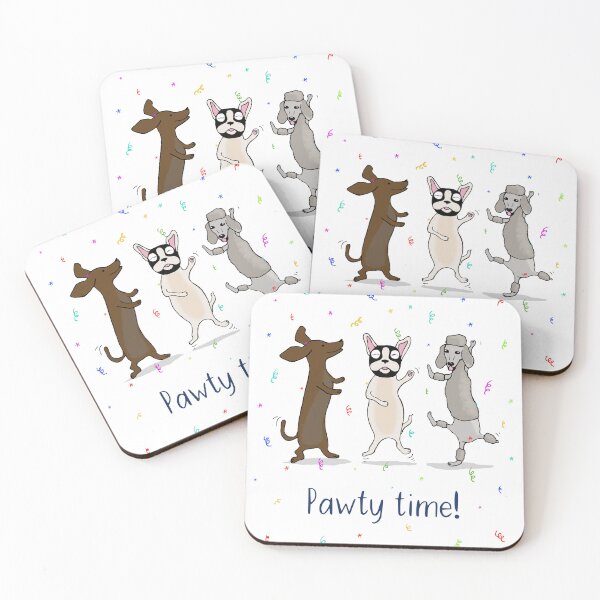 Item preview, Dancing Dogs Print - Pawty Time! designed and sold by Maddy Bennett.