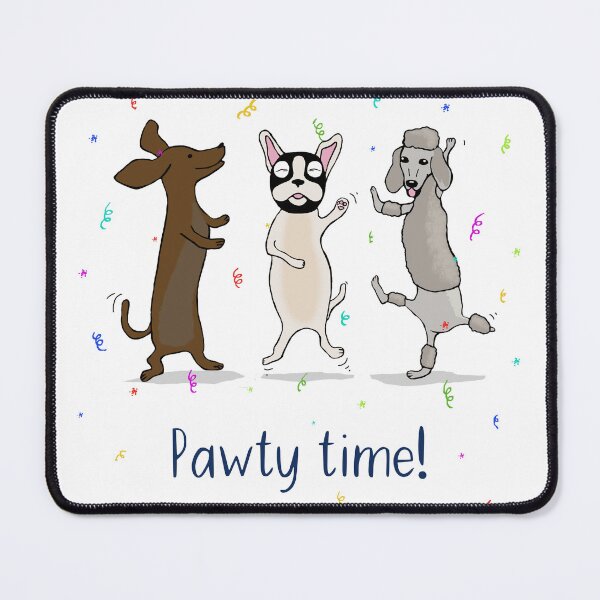 Item preview, Dancing Dogs Print - Pawty Time! designed and sold by Maddy Bennett.