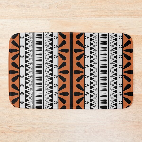 Item preview, Tribal Ethnic Pattern - pattern in orange and black designed and sold by velisani.