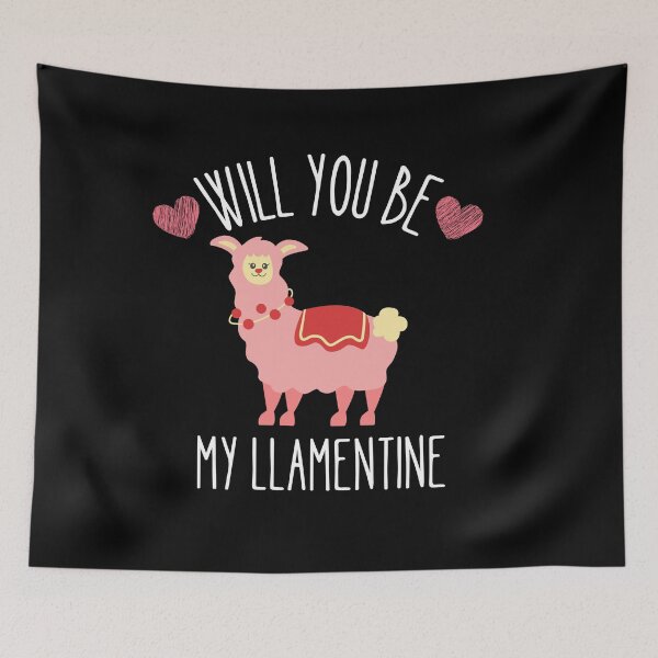 Item preview, Will you be my Llamentine designed and sold by Thetruemo.
