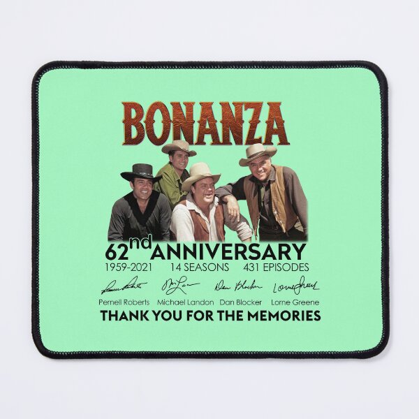 Item preview, Bonanza 62nd Anniversary 1959 2021 Little Joe Eric Hoss Cartwright Ben Cartwright Gift Graphic, Funny Design designed and sold by FEWDCX.