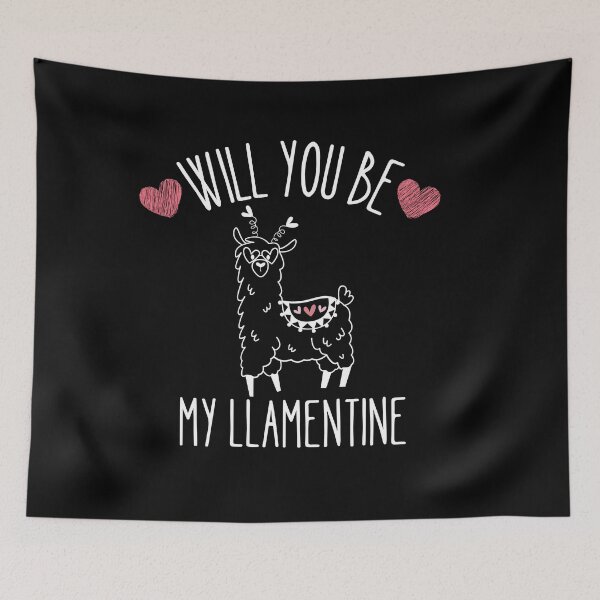 Item preview, Will you be my Llamentine designed and sold by Thetruemo.
