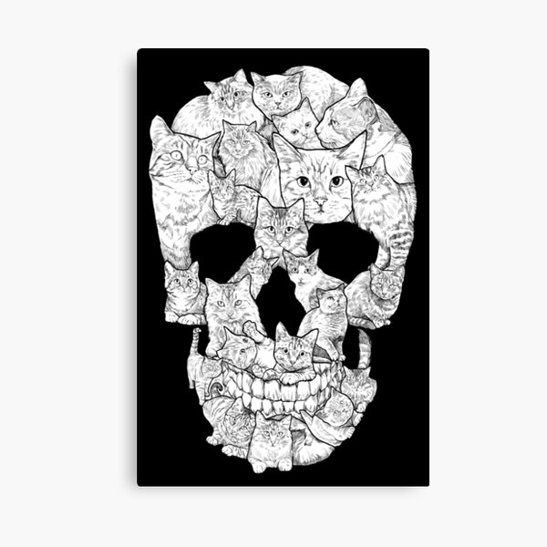 Cat Skull Canvas Print