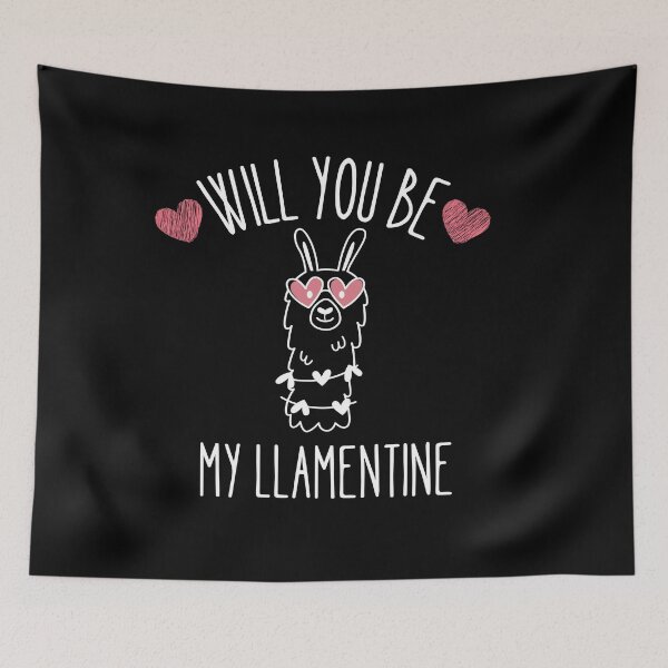 Item preview, Will you be my Llamentine designed and sold by Thetruemo.