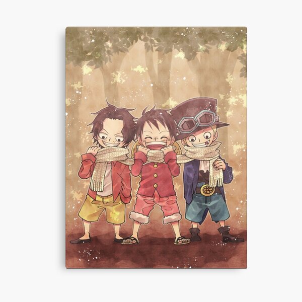 Ace Luffy Sabo Canvas Prints for Sale