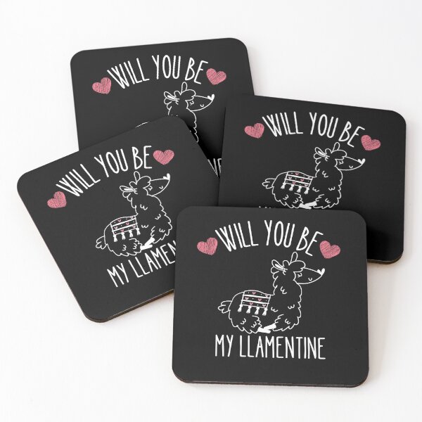 Item preview, Will you be my Llamentine designed and sold by Thetruemo.