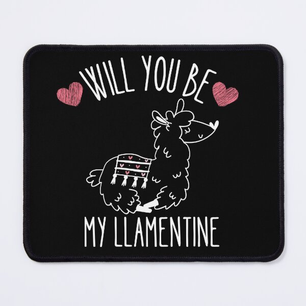 Item preview, Will you be my Llamentine designed and sold by Thetruemo.