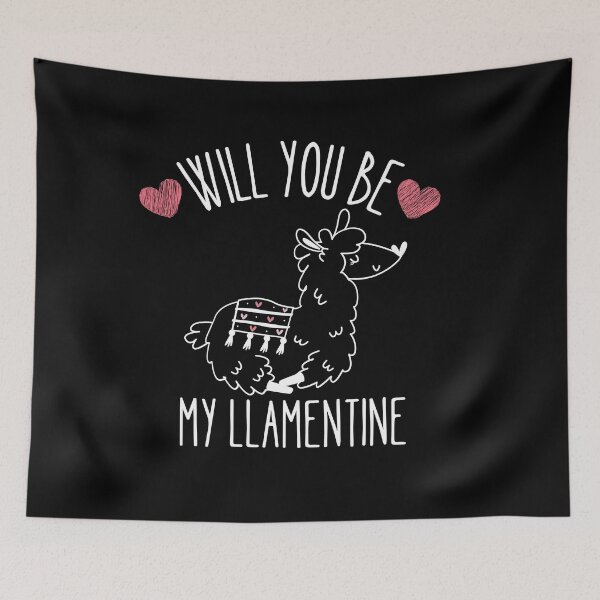 Item preview, Will you be my Llamentine designed and sold by Thetruemo.