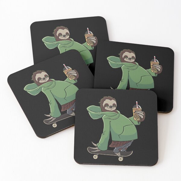 Item preview, Sloth Skateboard Bubble Tea designed and sold by jonmlam.