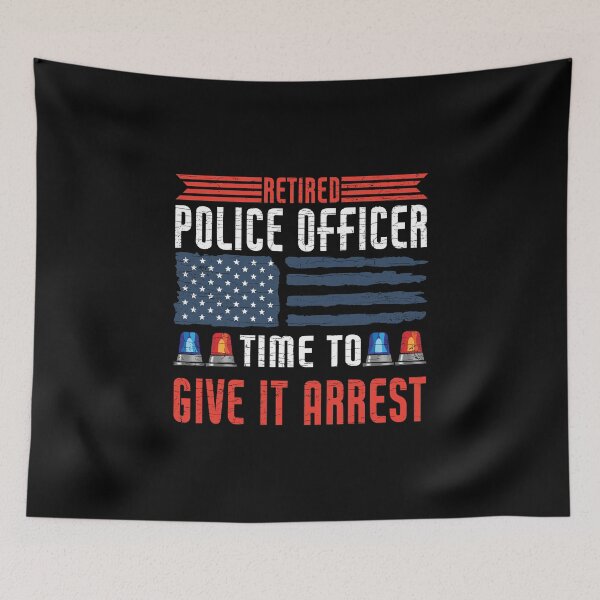 Item preview, Retired Police Officer Law Enforcement designed and sold by Shirtcaesar.