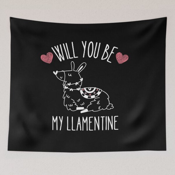 Item preview, Will you be my Llamentine designed and sold by Thetruemo.