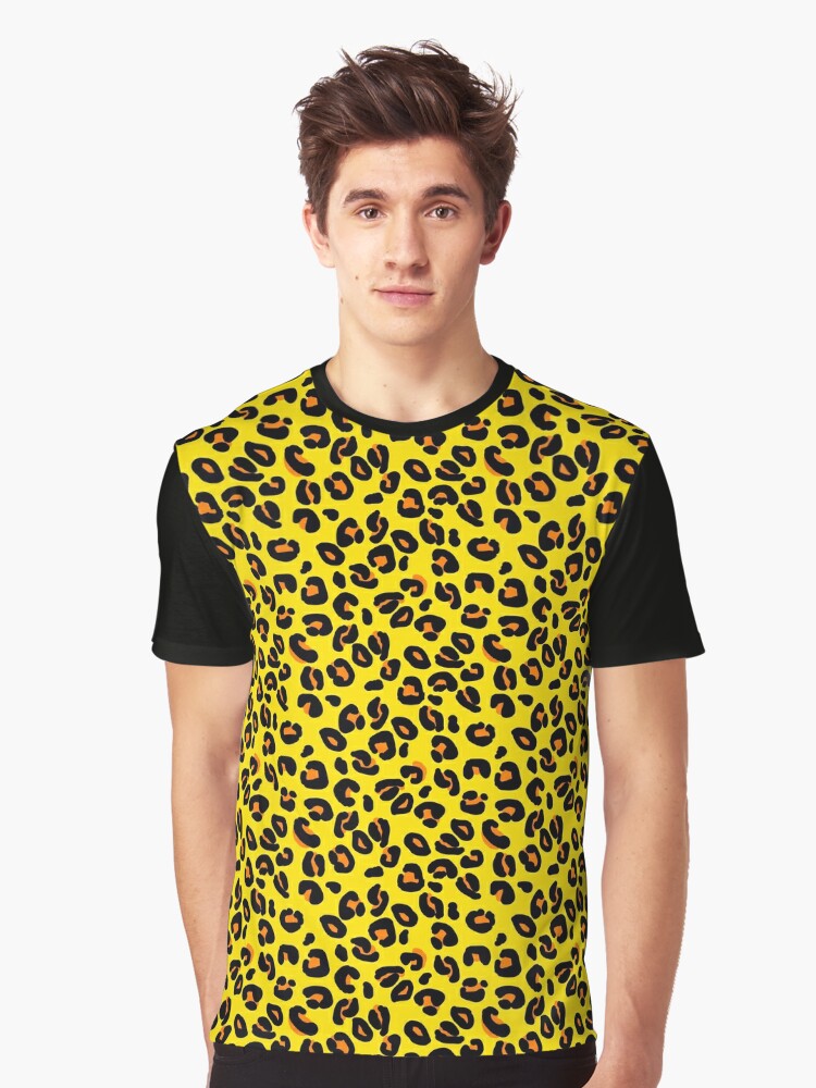 yellow cheetah print shirt