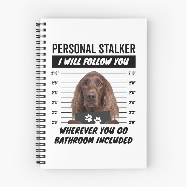 Item preview, Personal Stalker Dog – Irish Setter designed and sold by More Cute Dogs.