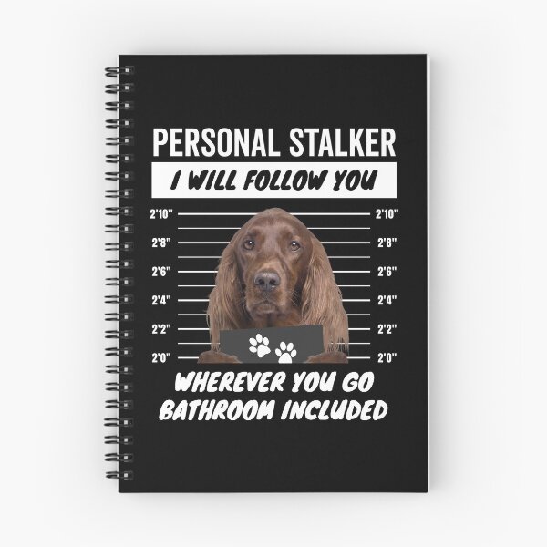 Item preview, Personal Stalker Dog – Irish Setter designed and sold by More Cute Dogs.