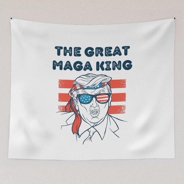 Item preview, The Great MAGA King ULTRA MAGA American Flag designed and sold by wrinkledhippie.