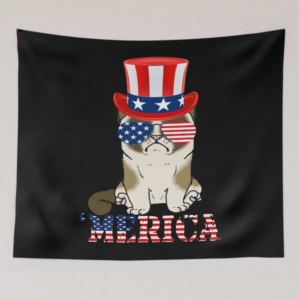 Item preview, 4th Of July Cat Kitten Sunglasses Merica American Independence Day designed and sold by ARTZ84.