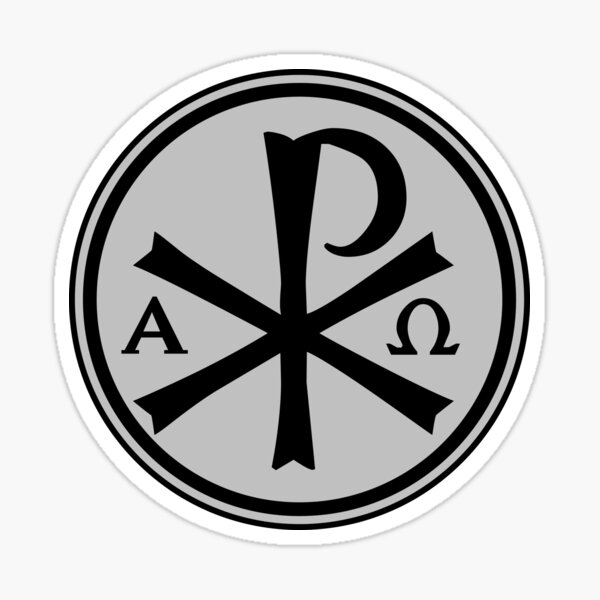 Byzantine Empire Chi Rho Christian symbolism Alpha and Omega symbol  emblem christianity png  PNGEgg
