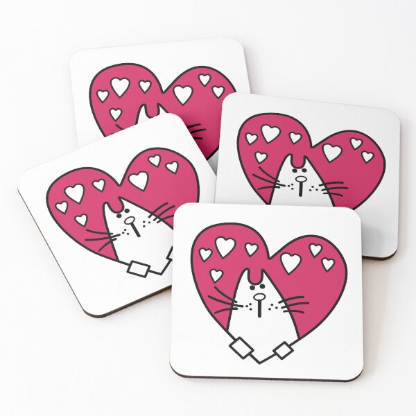 Item preview, Cat in bloody heart designed and sold by InstaCreatives.