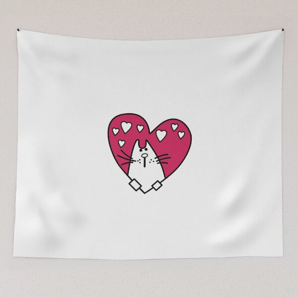 Item preview, Cat in bloody heart designed and sold by InstaCreatives.