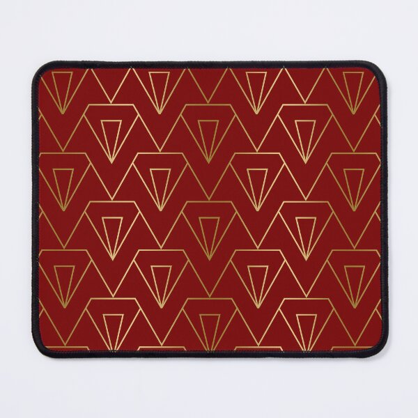 Item preview, Gold and red art-deco pattern designed and sold by GoDesign1.