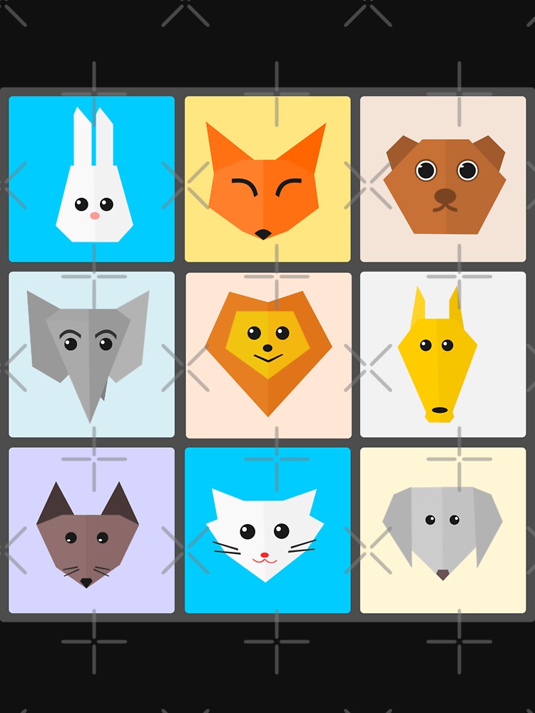 Thumbnail 5 of 5, Lightweight Sweatshirt, Flat Cute Animals designed and sold by DigitalChickHub.