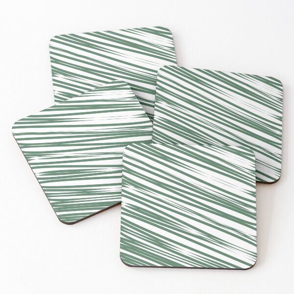 Item preview, Leaf green stripes background designed and sold by flamendes.