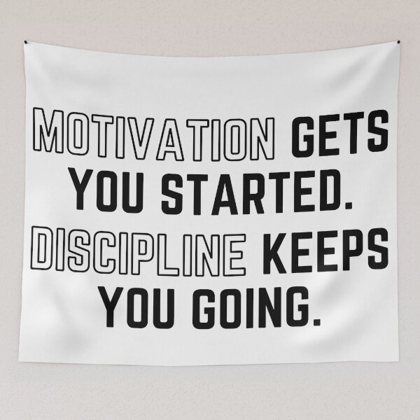 Item preview, Motivation Gets You Started Discipline Keeps You Going 3 designed and sold by KingsManKind.