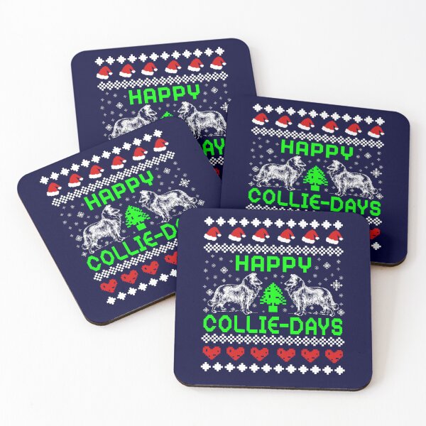 Item preview, Happy Collie Days, Christmas Dog Pattern designed and sold by ACC .