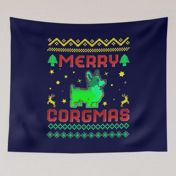 Item preview, Merry Corgmas, Christmas Dog Corgi Pattern designed and sold by ACC .
