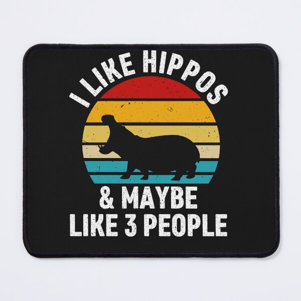 Item preview, I Like Hippos & Maybe Like 3 People designed and sold by Deborah-Jones.