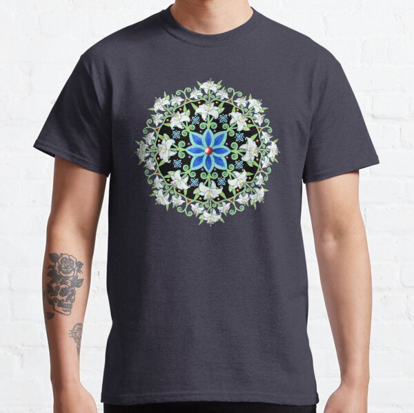 Flower Crown Lily Mandala Classic T-Shirt