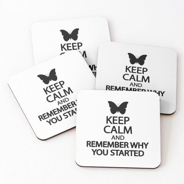 Item preview, Keep calm and remember why you started designed and sold by Colorfulandfun.