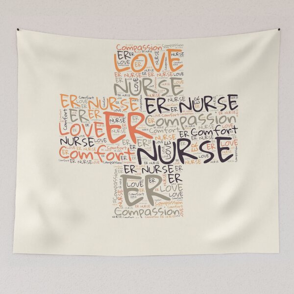 Item preview, Compassion, Love And Comfort Qualities Of ER Nurse In A Cross designed and sold by whitedove457.