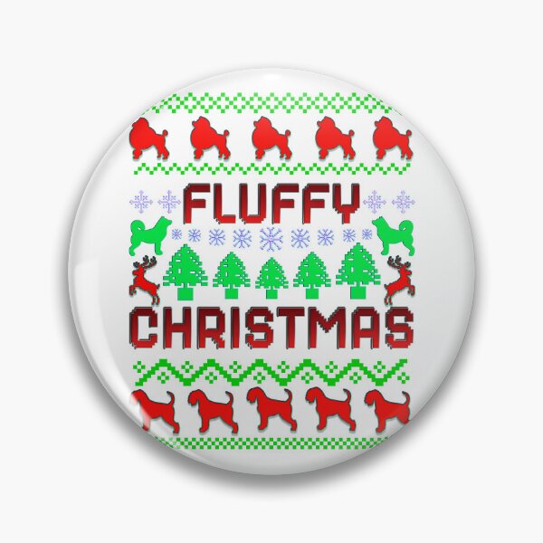 Item preview, Fluffy Christmas, Christmas Dog Pattern designed and sold by ACC .