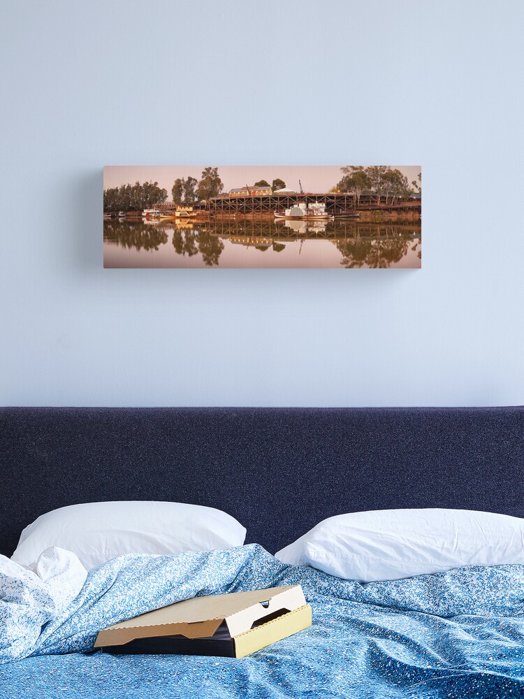 Thumbnail 2 of 3, Canvas Print, Echuca Wharf, Victoria, Australia designed and sold by Chockstone.