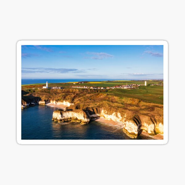 Three bays at Flamborough Head Sticker