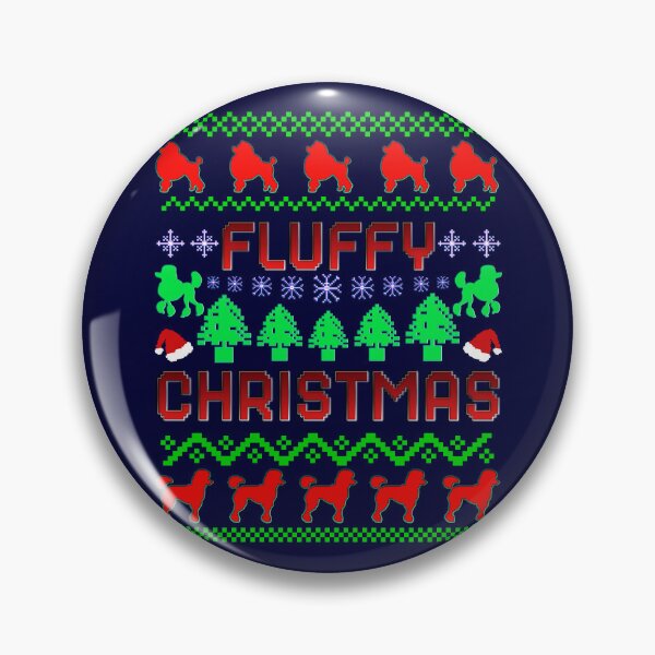 Item preview, Fluffy Christmas, Christmas Poodle Pattern designed and sold by ACC .