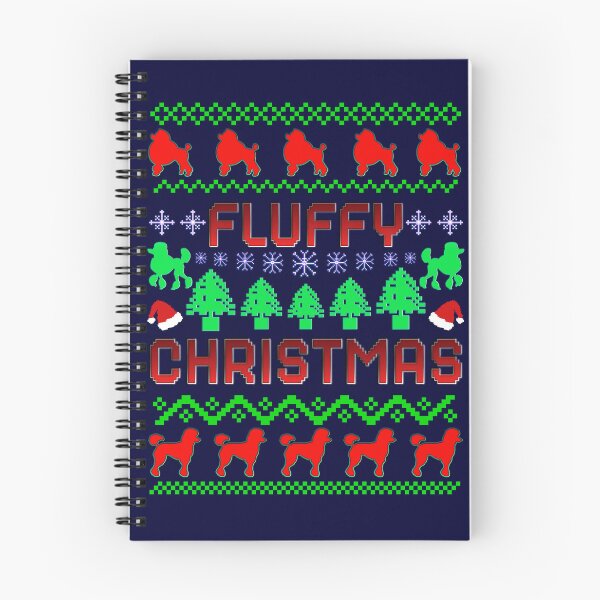 Item preview, Fluffy Christmas, Christmas Poodle Pattern designed and sold by ACC .