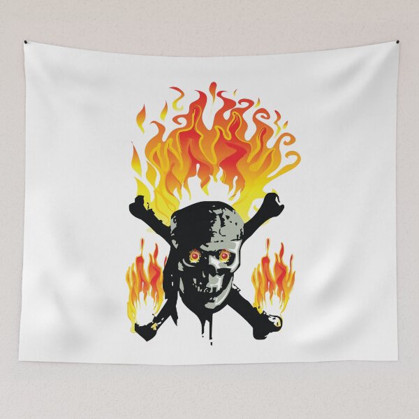 Item preview, Burning Skull designed and sold by Dauker.